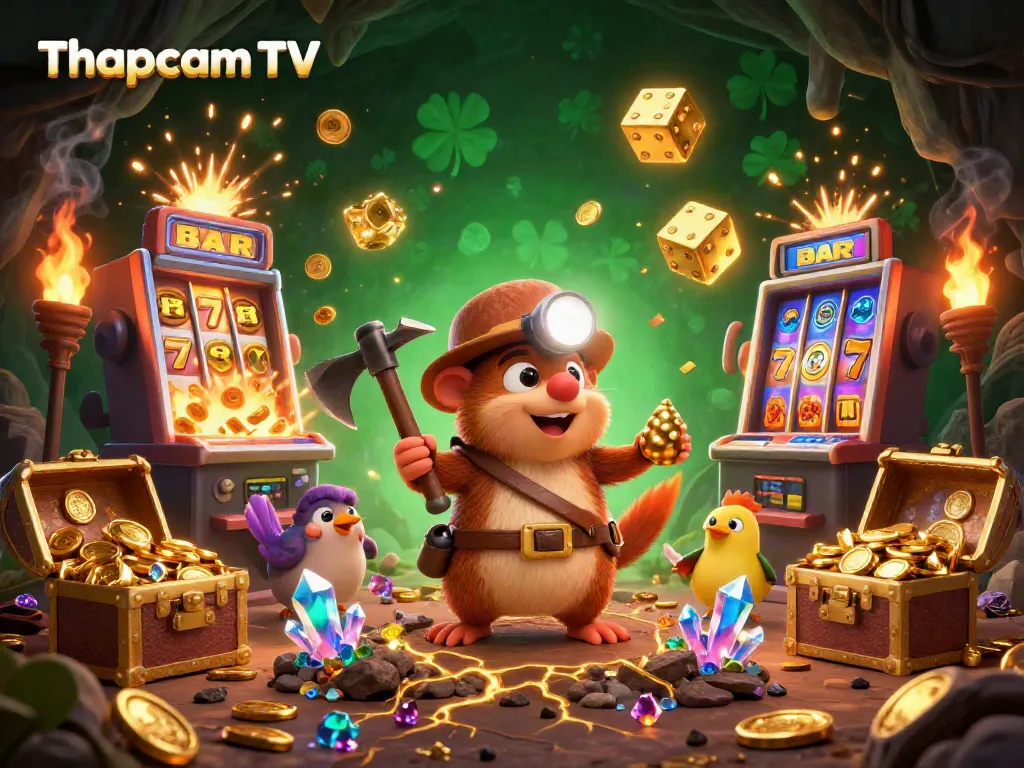 Watch Thapcam TV's exhilarating slot machine action with treasures and winning spins.