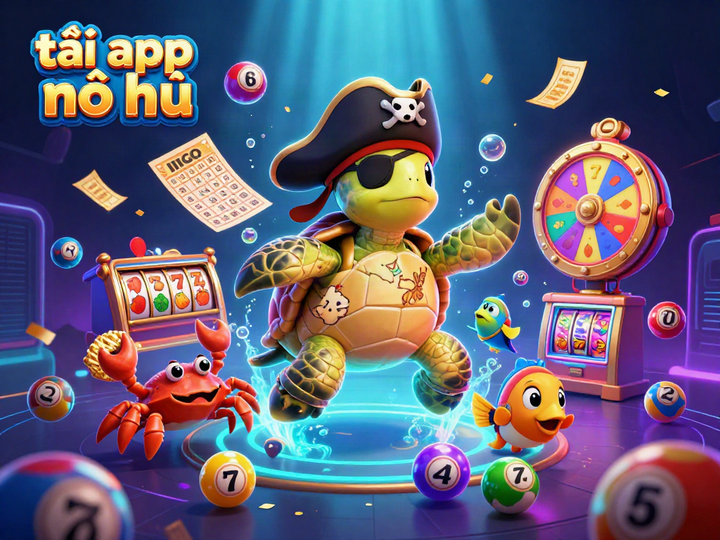 Experience the thrill of tải app nổ hũ amid colorful lottery balls and dynamic gaming elements.