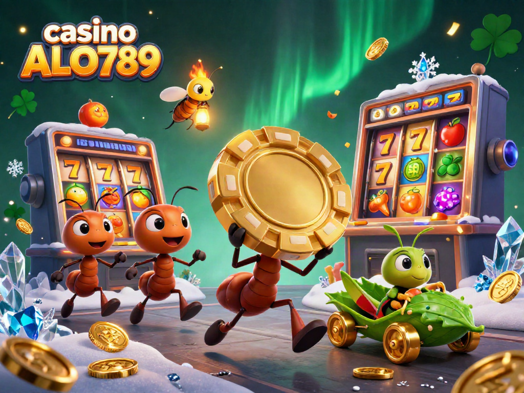 Experience thrilling wins at casino ALO789 with this vibrant, dynamic casino heist scene.