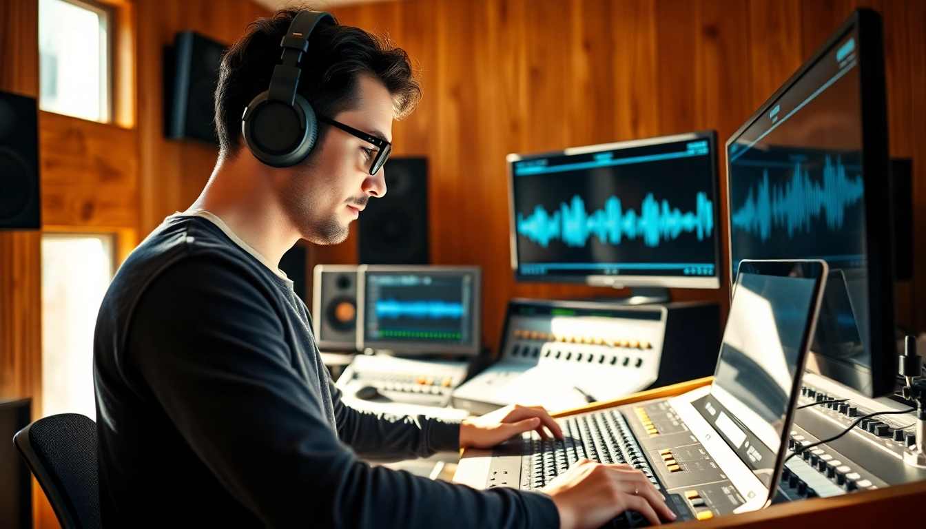 Enhance your audio with expert online mastering services in a modern studio setup.