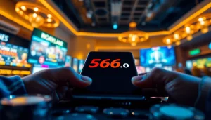Engaging gaming interface reflecting 566.com, showcasing mobile gambling excitement.