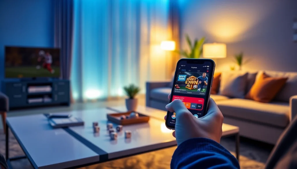 Engaging online betting experience on the VVVWIN app at home.