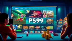 Interactive gaming platform at trang chủ PS99 showcasing diverse entertainment options and secure user experience.