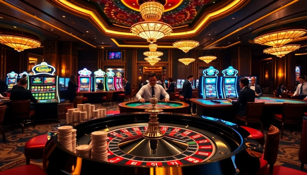 Experience luxury gambling at https://tr88.forum/ featuring a vibrant casino with high-stakes roulette and engaged players.