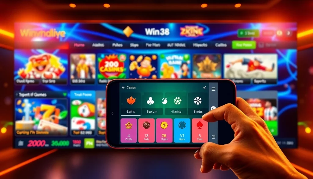 Experience the excitement of online gaming at winvn88.live, showcasing casino games and betting options.