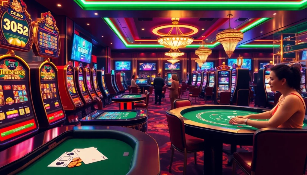 Gamblers engaging in thrilling games at loto188.gb.net's luxurious online casino environment.