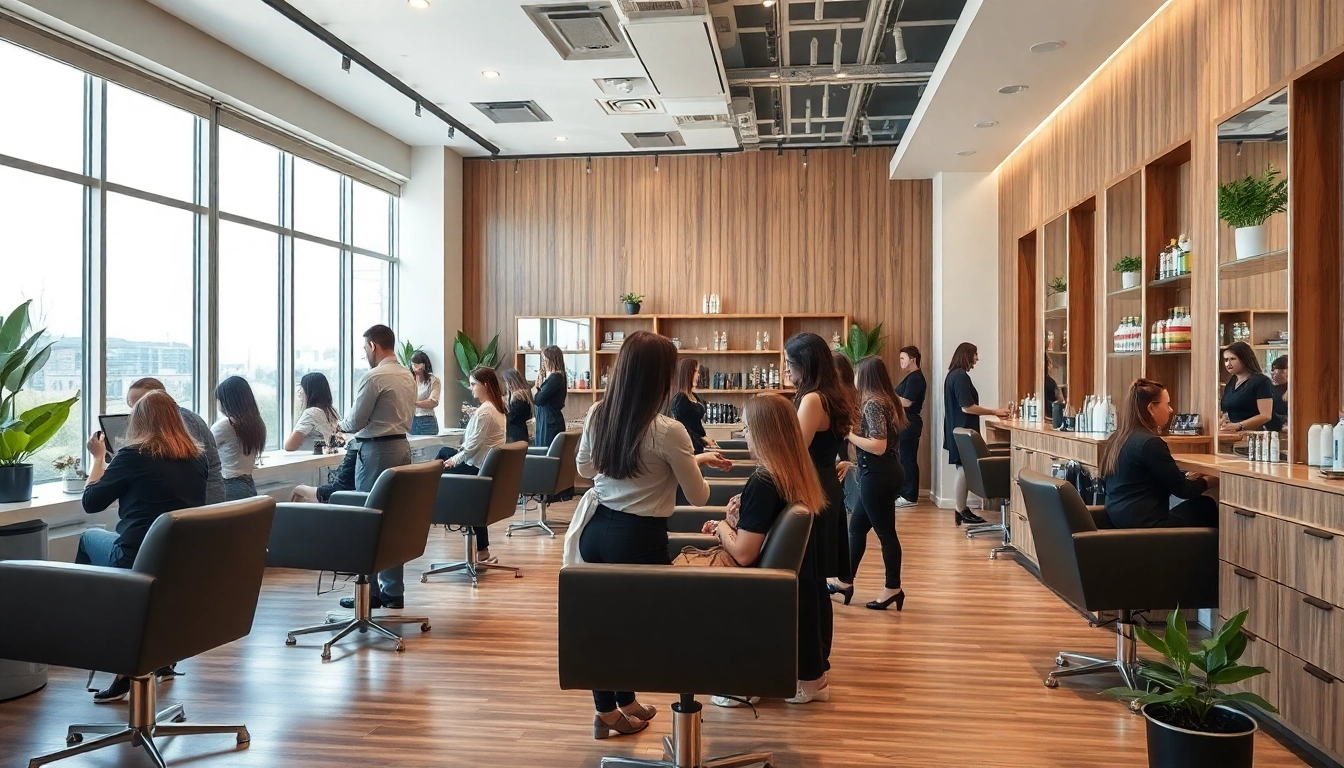 Experience the vibrant atmosphere of the best hair salons near me with stylish decor and professional stylists.