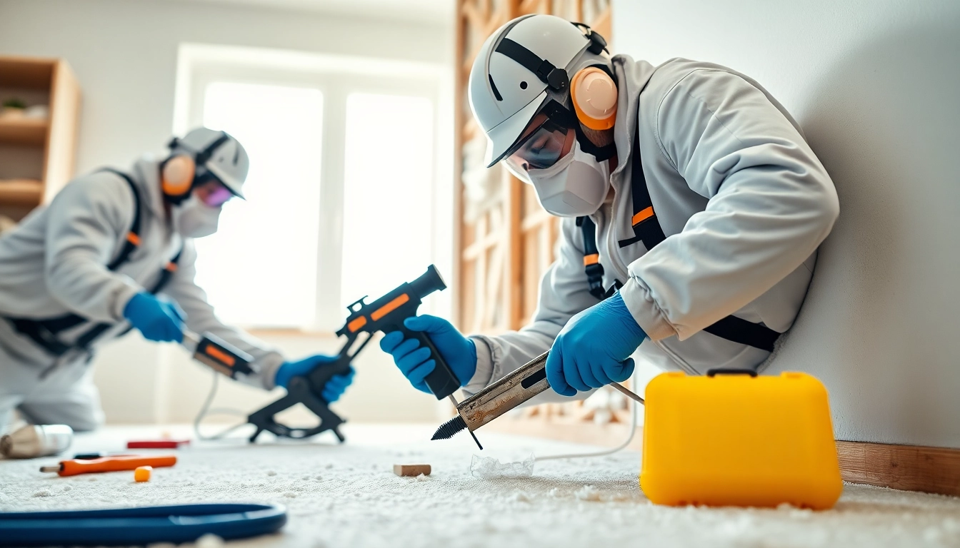Professional spray foam removal performed by experts, showcasing careful insulation removal.