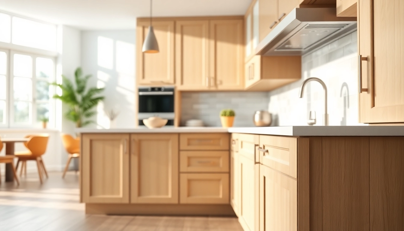 Cabinet Refacing Largo FL showcasing modern kitchen cabinetry with vibrant finishes and natural light.