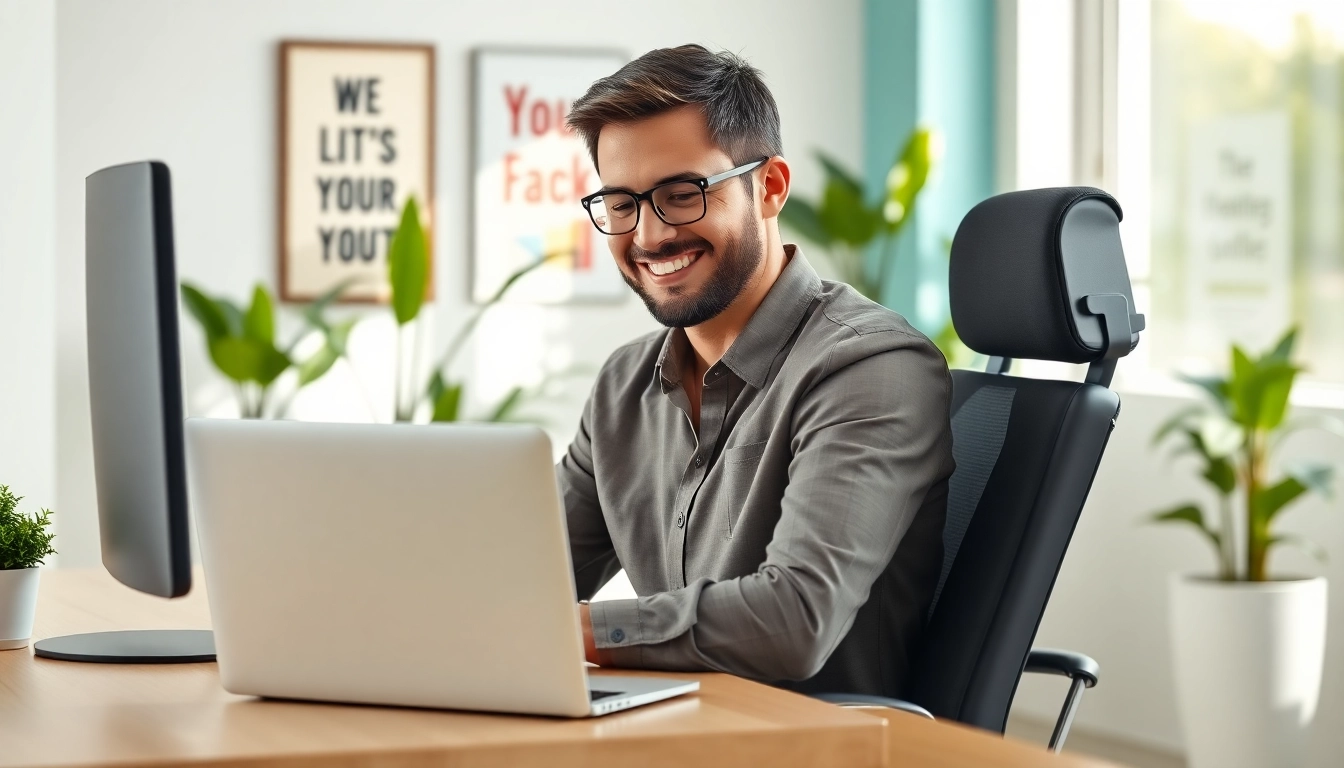 Learn how to improve posture with techniques shown by a professional coach in a bright office setting.