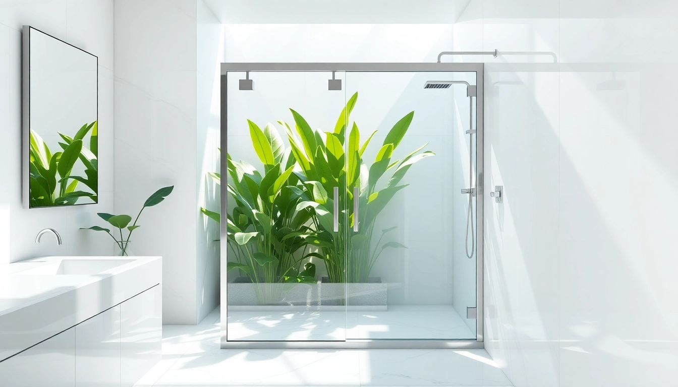 Transform your space with elegant showers au showcased in a bright, modern bathroom setting.
