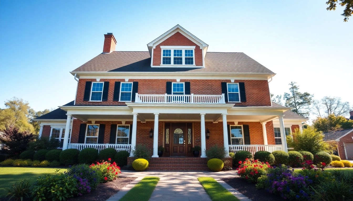 Beautiful colonial home renovation with restored features and vibrant landscaping.
