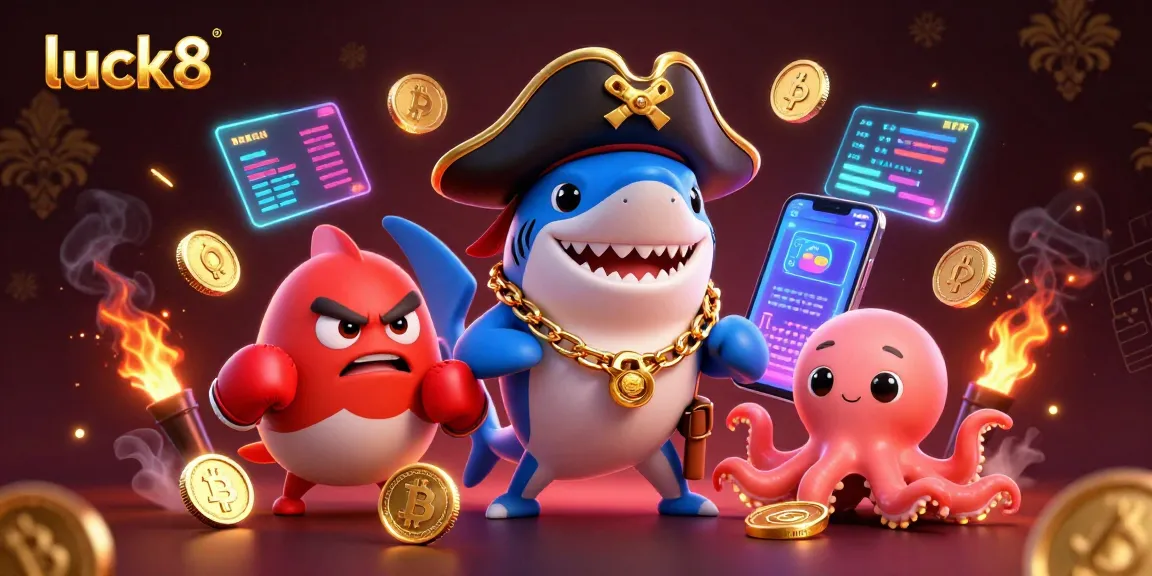 Experience gaming excitement with luck8 as our fun pirate shark and friends welcome you to the crypto casino world.