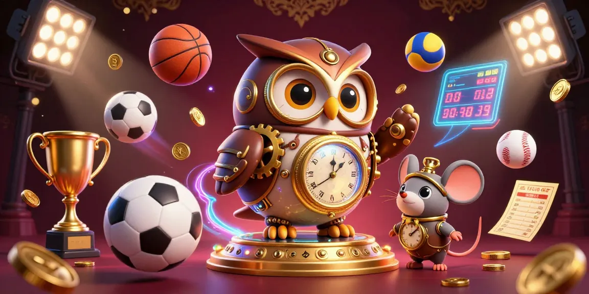 Experience thrilling wins at sun win, highlighted by dynamic sports elements in a vibrant 3D casino illustration.